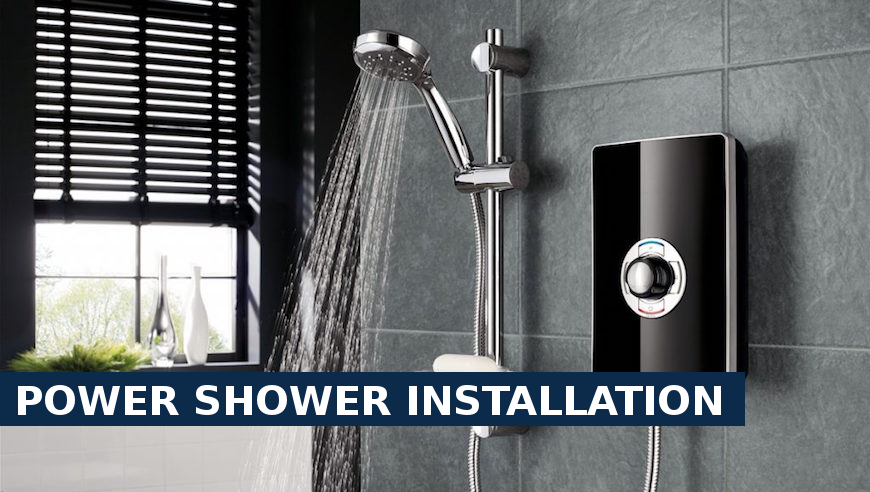 Power shower installation Grays